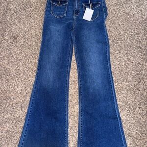 Classic Blue Flared Women's Jeans